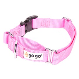 GoGo Pet Products GoGo 3/4-Inch Martingale Dog Collar, Medium, Pink