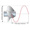 Marine Outboard Propeller 3 Blades 7.8x8in 12 Tooth RH Rotation