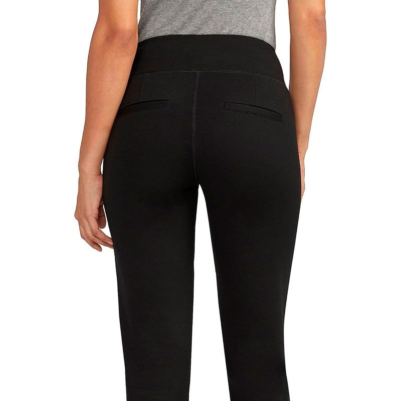 JAG Jeans Women's Mid Rise Bootcut Pull-on Pants, Black, 8