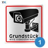 TK THERMALKING Warning Video Surveillance Sign - Safety Sign -