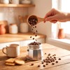 2Pcs Wood Coffee Scoops Acacia Wood Measuring Spoon