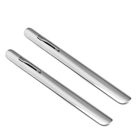 Crumb Remover, Stainless Steel, Curved Edge, Table Brush, Crumb Brush, Table Sweeper, Clip - Accessories for Cleaning Tablecloths, Shovel for Food Leftovers - Compact Aid for Dining Tables (2 Pieces)