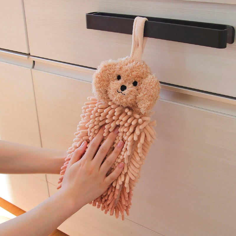 OKA Fundy Animal Mole Towel Poodle Beige (Cute Dog, Dog