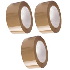 MODAK 3 brown clear Fragile Packing Tape Parcel Tape Rolls of Brown Tape 48mm x 66m, Packing Tape Strong for Moving House, Packing Parcels, Cardboard Boxes (3 brown tape roll modak)
