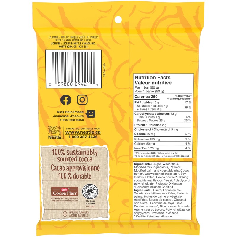 Canada Candy Coffee Crisp Chocolate Bar, 4 Count (Pack of