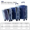 Merax Luggage Sets 3 Piece Suitcase Set with Front Pocket,