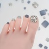 Sun&Beam Nails Nail Tip, Glitter, Foot, Short, False Nails, Cute,