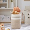 VIPOSCO Large Laundry Hamper, Tall Woven Rope Storage Basket for