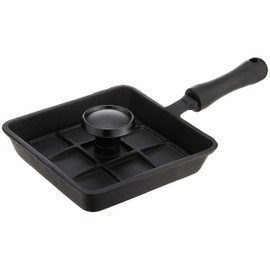Norpro Mini Cast Iron Panini Pan with Press, 5.9 IN, As Shown