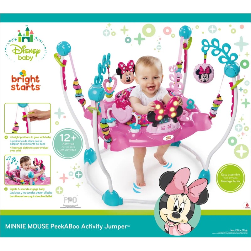 Centro De Actividades Brincolin Bright Starts Peekaboo Minni Rosa