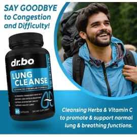Desintoxicación Pulmones Respira Mejor Con 60 Caps Hecho Usa Sabor Sin Sabor