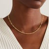 BLThing 925 Sterling Silver Paperclip Chain Necklace for Women, 3mm