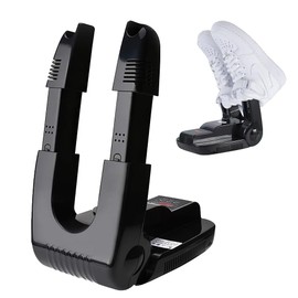 Lotvic Electric Shoe Dryer, Shoe Dryer, Shoe Dryer, Timer, Electric Shoe Dryer with Adjustable Length, black