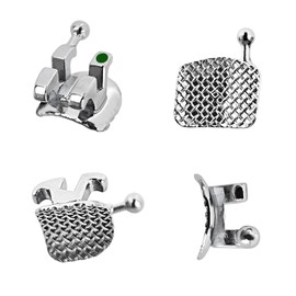 YYING 5 Packs Orthodontic Metal Brackets Dental Braces Mini MBT Slot.022 with Hooks 3-4-5