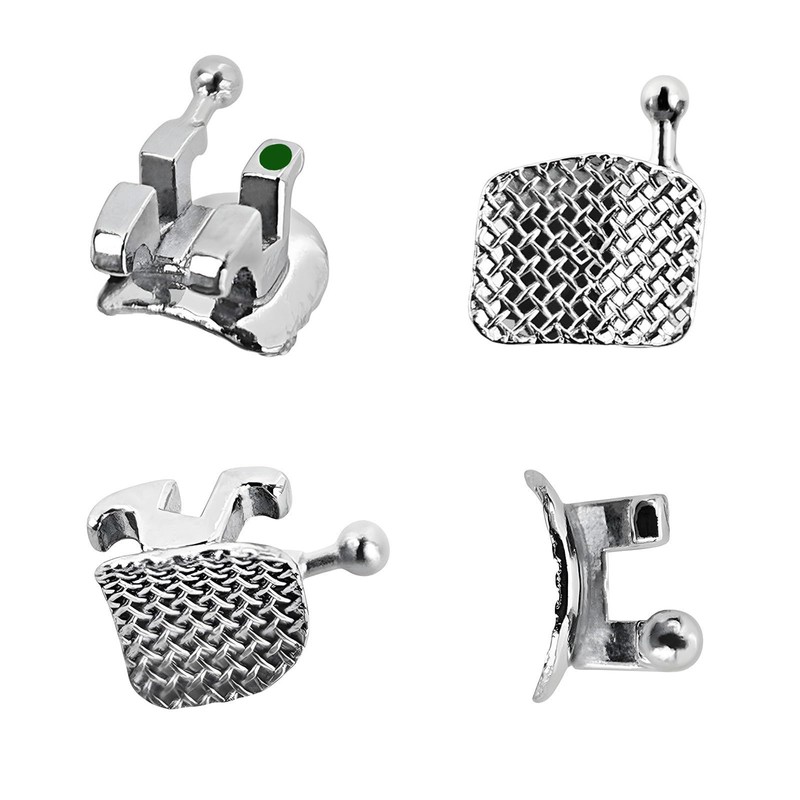 YYING 5 Packs Orthodontic Metal Brackets Dental Braces Mini MBT