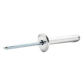 4mm x 10mm Large Flange Blind Pop Rivet Dome Head Aluminium/Steel Shaft (Pack of 20)