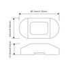 Dream Lighting 12V DC Flush Mount Oblong Stainless Steel LED