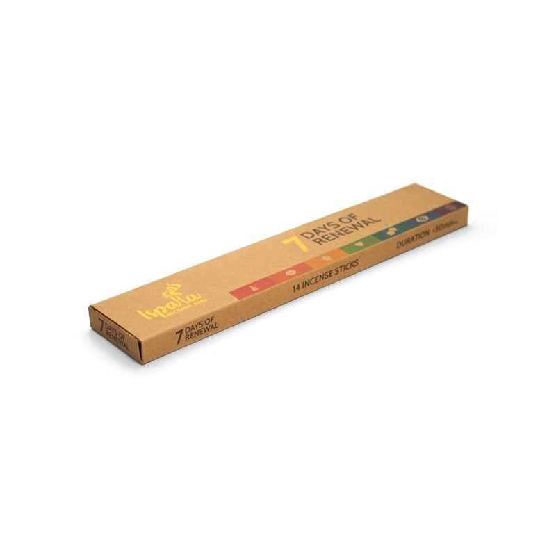 ISPALLA® 7 Day Renewal Incense Sticks, Pack of 14, with