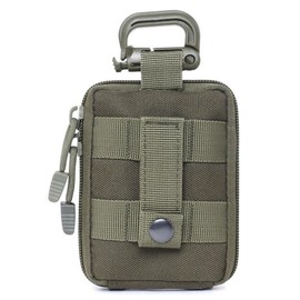 LTG 7987090 Pouch, Belt Pouch, Small Purse, Coin Purse, Card Case, Short Wallet, Men's, Women's, Carabiner, Military, Airsoft Games, Camping, Outdoors, Medical Pouch, Disaster Preparedness Goods,
