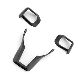 JUIVEEL ABS Car Steering Wheel Frame Cover Steering Wheel Button Panel Protection Frame Molding Trim Compatible with Kia K4 GT GT-Line 2025 Accessories (Wood Grain Style)