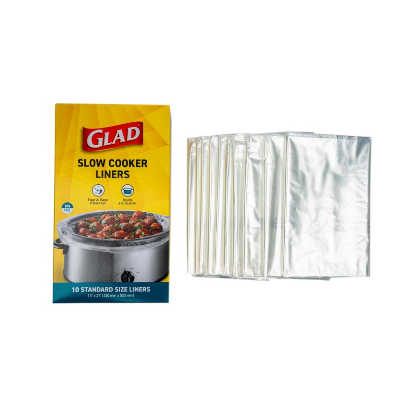 Glad Slow Cooker Liners, 13" x 21" - 10 Count,
