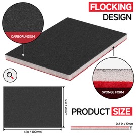 Shineboc 20 Pcs Grit Sanding Sponge Set,320 Grit Flexible Foam Filled Sanding Pad,Wet And Dry Blocks Sandpapers Sheets for Wood & Metal,Railings,Furniture Polishing.