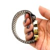 Fieldwork PNT027-3 Snoopy Bellows Strap Analog Metal Band Gold Women's