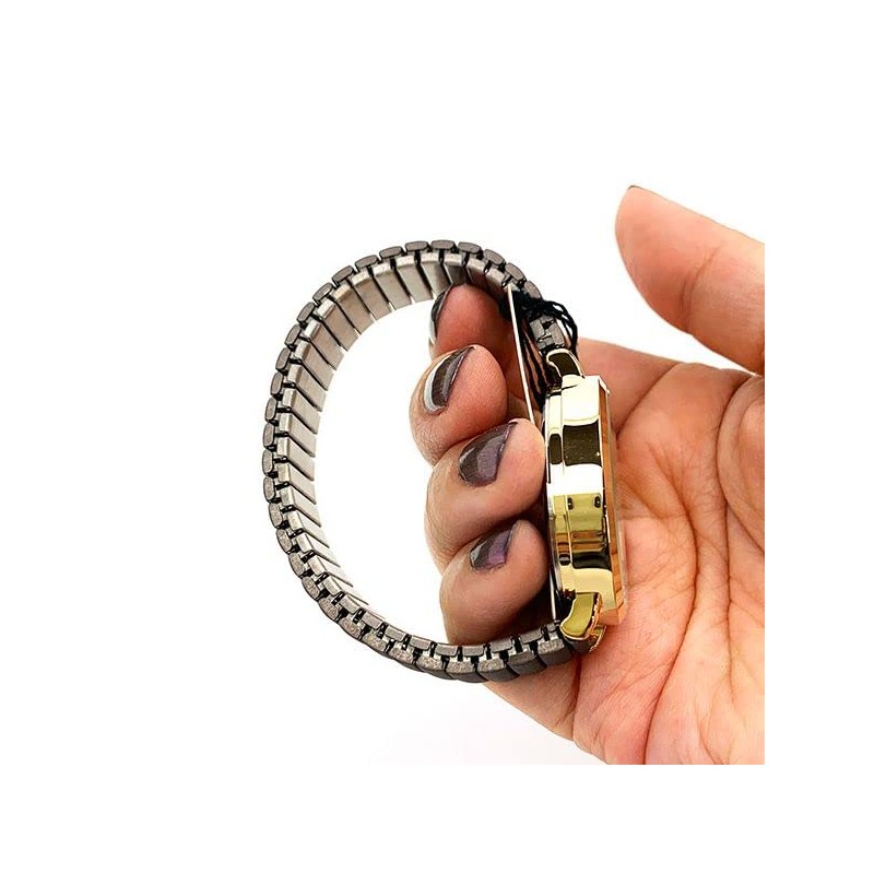 Fieldwork PNT027-3 Snoopy Bellows Strap Analog Metal Band Gold Women's