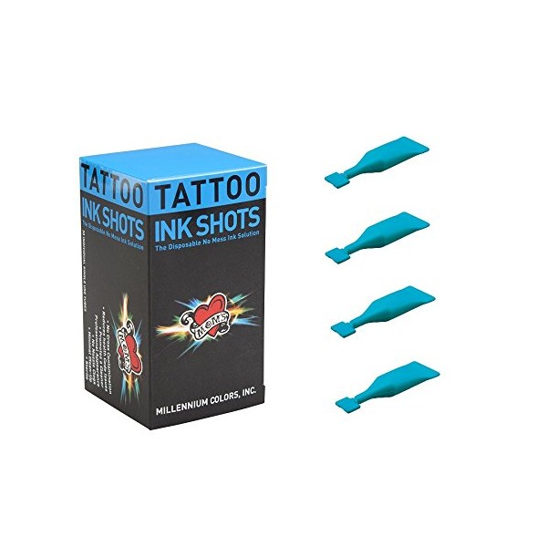 Millennium Moms Tattoo Ink INK SHOTS -Box of 30 - 30 Ink Shots (1box) 028 Ole Blue Eyes