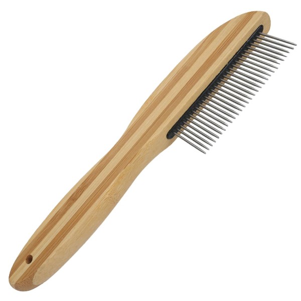 WeddHuis 1 Wooden Handle Dandruff Comb Extra Fine Tooth Comb
