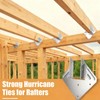 Hurricane Ties for Rafter 24 Pack 16-Gauge Hurricane Straps Brackets