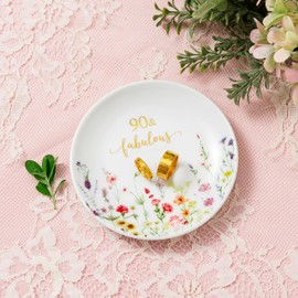 Crisy 90th Birthday Gifts for Women, 90th Birthday Gift Ideas for Women, Cool Gifts for 90 Year Old Woman Her Friend Sister Wife Aunt Female Coworkers(90 & Fabulous)