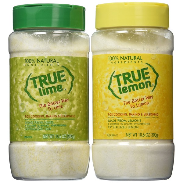 True Lemon Two Pack - Lemon Shaker and Lime Shaker - 10.6 oz