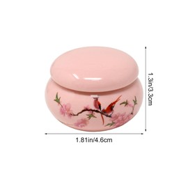 yueton 2 Pack Chinese Style Porcelain Dappen Dish Acrylic Liquid Power Ceramic Container for Home Nail Art Supplies, Salon