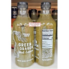 Trader Joe's Green Dragon Hot Sauce 18oz 510g (2 Bottles)