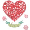 Sizzix Thinlits Die Set 10PK Doily Heart by Jennifer Ogborn