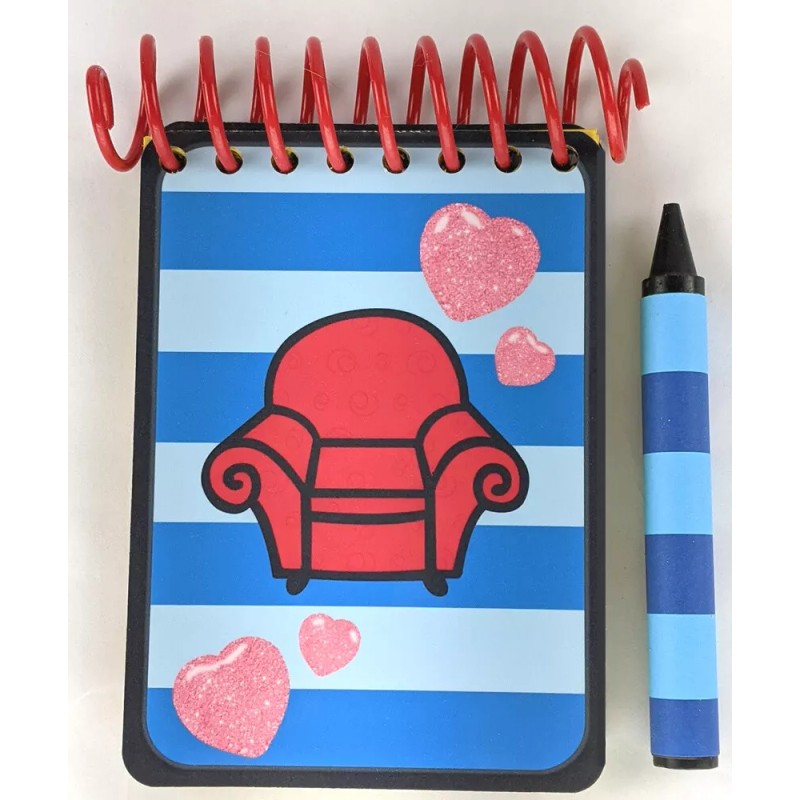 Handy Dandy Notebook Handcrafted Blue Stripes Notebook -LOVE DAY