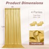 20x12FT Gold Sequin Curtains Backdrop, Wrinkle Free Back Drop for