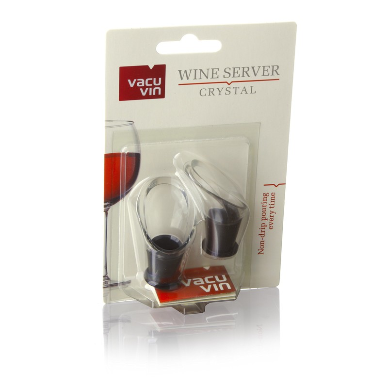 Vacu Vin Wein Server, schwarz,2 Stücke