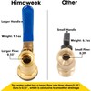 Himaweek Brass Water Container Rain Barrel Spigot - 3/4" GHT