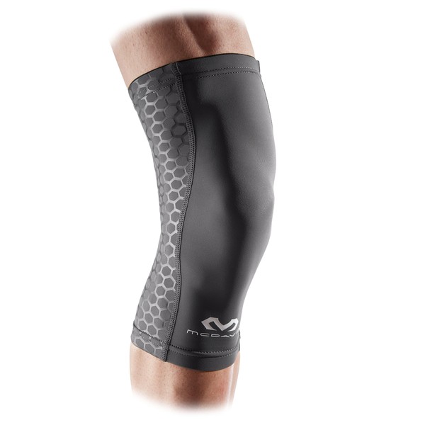 McDavid Active Comfort Compression Knee Sleeve, Grey/Black, Small