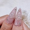 Lucky Spring Handmade Nail Tips - Short Ballerina / 럭키