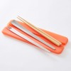 tak JTN-0400-YL Slim Cutlery Set, Yellow (Spoon, Fork, Chopsticks, Container)