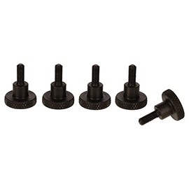 PrecisionGeek Shoulder Thumb Screws Blackened Steel DIN 464 Hand Grip Screws (M3 x 8mm)