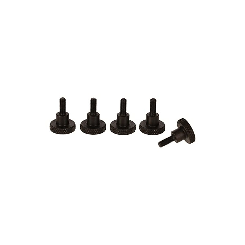 PrecisionGeek Shoulder Thumb Screws Blackened Steel DIN 464 Hand Grip