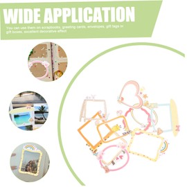 VILLFUL 10pcs Craft Stickers for Scrapbooking Decorative Album and Photo Frame Decor Easy Peel and Stick for Smooth for Greeting Cards Tags Decoration