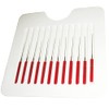 Bergeon 3008 Assortment of 12 Cutting Broaches with Handle -