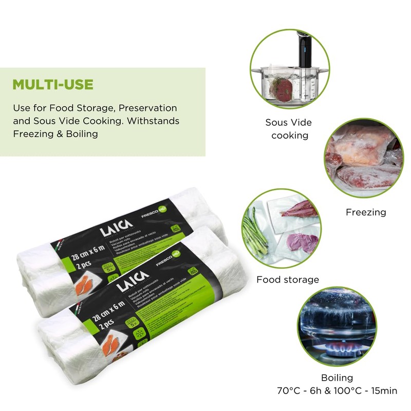 Laica 10013 Vacuum Bag 2 Rolls