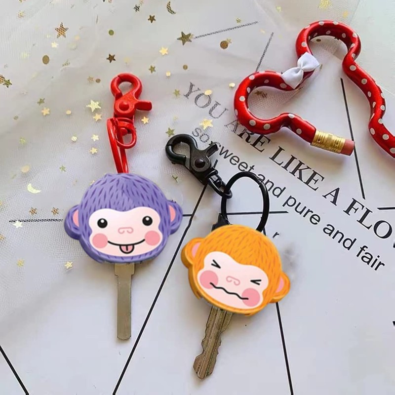 6 Pcs Rubber Key caps Flexible Key Covers caps Novelty