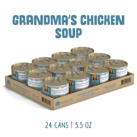 Weruva Classic Dog Food, Grandma's Chicken Soup with Chicken Breast & Veggies, 5.5oz Can (Pack of 24), Blue (4124)
